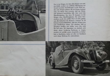 Aero Sport 30 Modellprogramm 1934 (S0284)